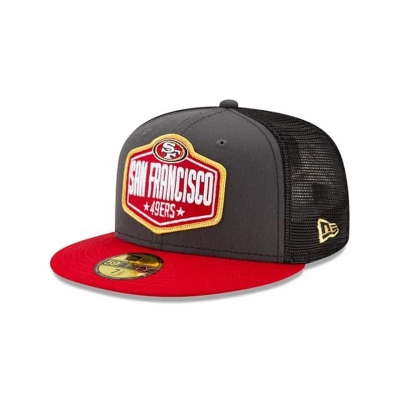 San Francisco 49ers Gorra | New Era NFL Draft 59fifty Fitted Cap Mexico - Grises